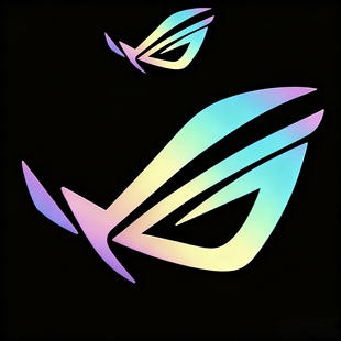 败家之眼ROG镭射贴玩家国度贴纸笔记本电脑手机电竞信仰贴纸 防水