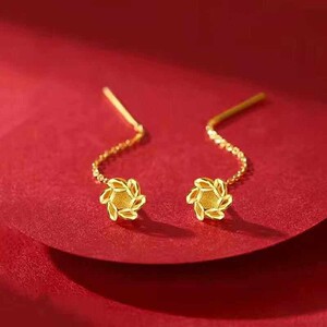 金色幸运草耳环新款时尚耳线