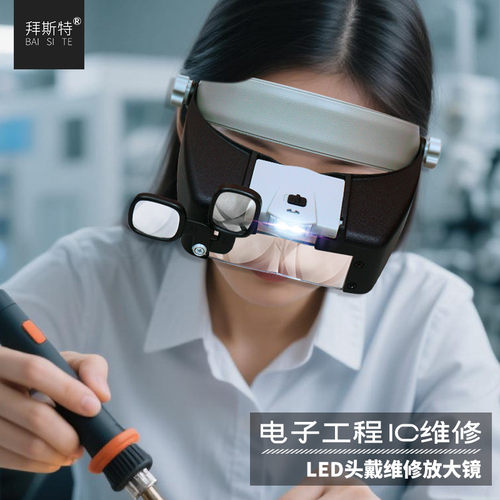 拜斯特放大镜头戴式电子维修