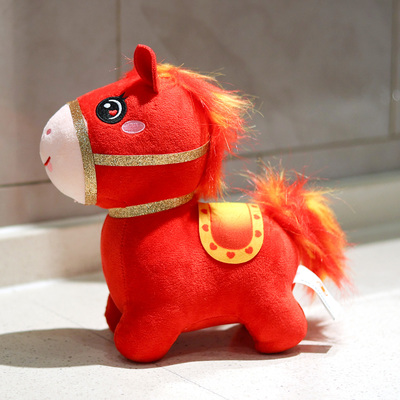 工厂现货批发定制马年吉祥物公仔