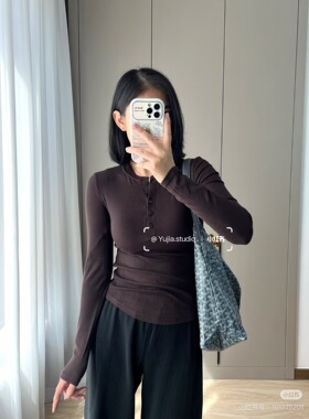 螺纹亨利衫长袖 短袖 超弹超显瘦 挚爱系列