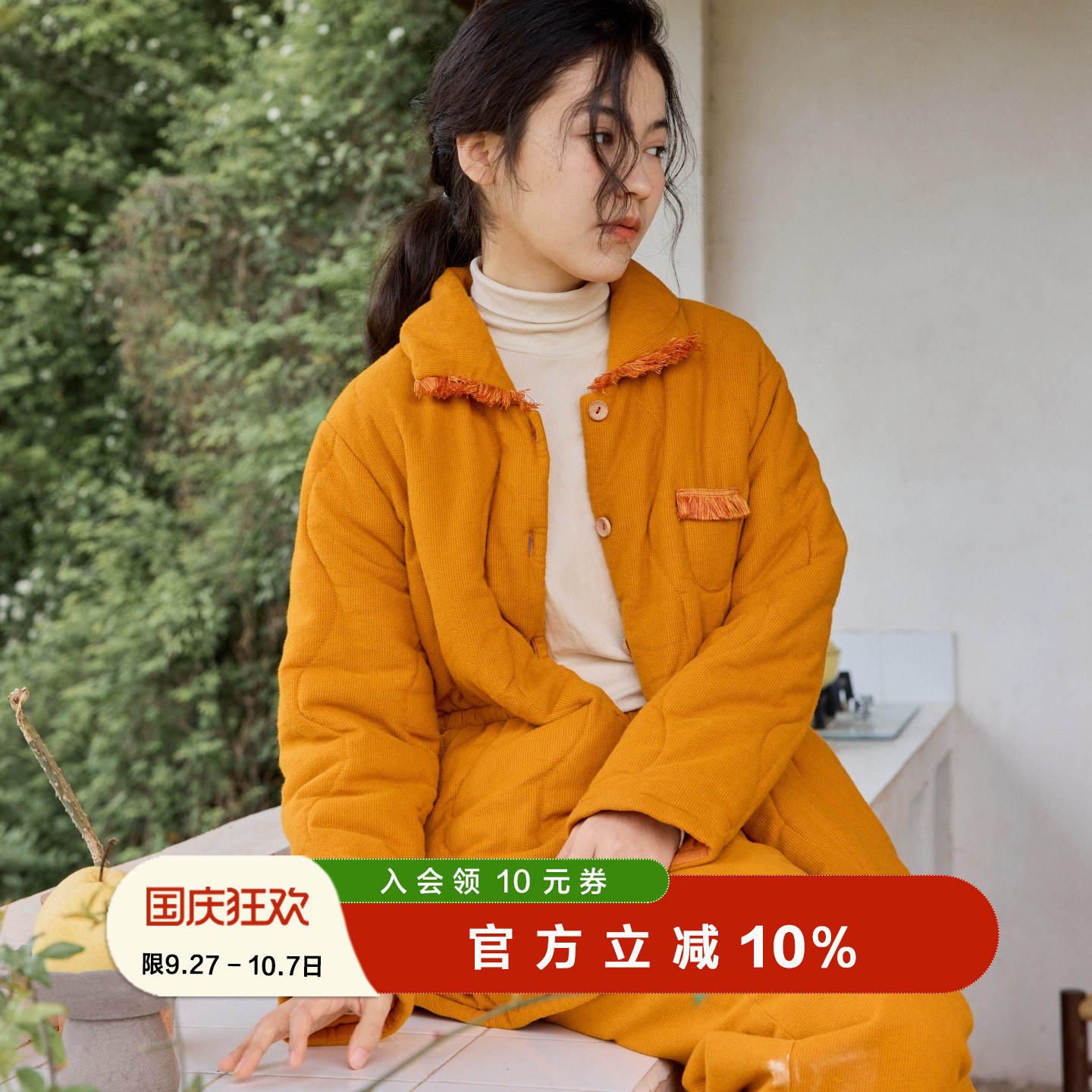 朵朵可可收腰显瘦加厚保暖夹棉