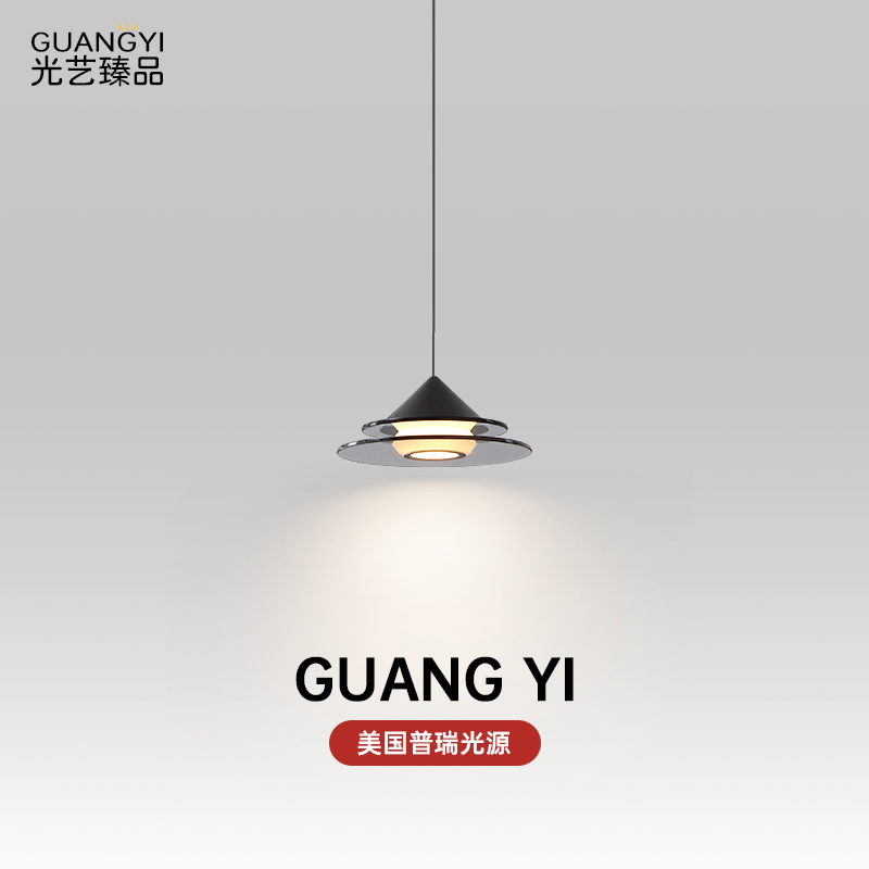 意式轻奢玻璃床头小吊灯2025新