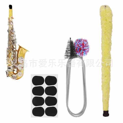热卖萨克斯管清洁套装棉清洁刷通条刷口水刷牙垫乐器保养工具