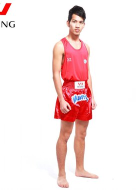 九日山泰拳服比赛训练实战男女子款背心短裤拳击格斗搏击散打mma