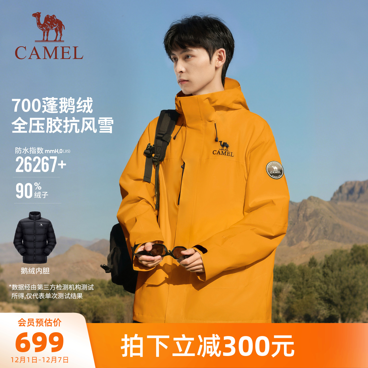 王者凯甲ICON鹅绒羽绒服冲锋衣