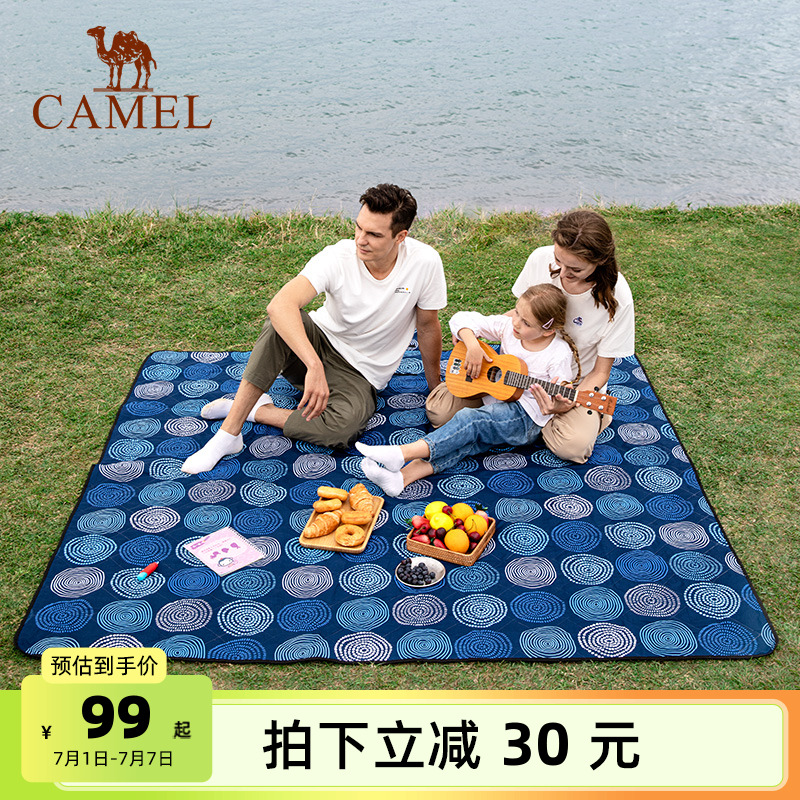 駱駝戶外野餐墊春游草地