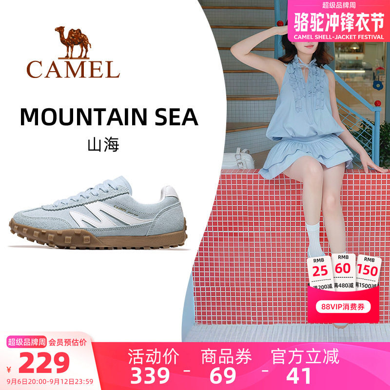 骆驼女鞋德训鞋运动板鞋图片