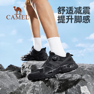 男2024夏季 网面透气鞋 新款 骆驼户外登山鞋 耐磨防滑专业徒步鞋 女士