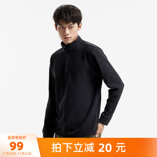 骆驼男装户外抓绒衣男款登山加厚百搭摇粒绒徒步冬内搭打底衫上衣