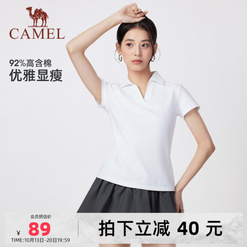 骆驼女装短袖T恤休闲上衣