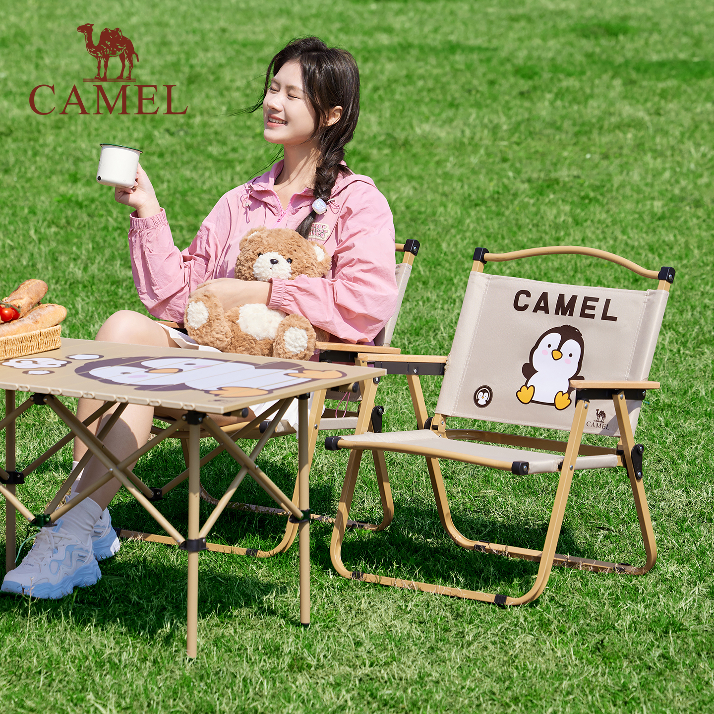 骆驼企鹅户外露营便携轻量休闲野营装备克米特椅折叠椅子钓鱼椅子