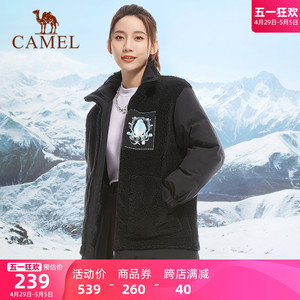 保暖Camel/骆驼宽松羊羔绒外套