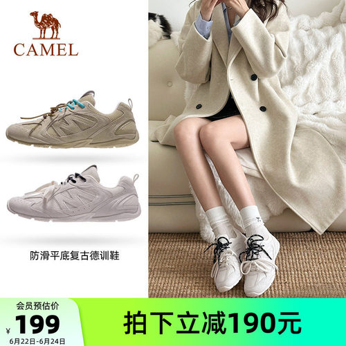 骆驼鞋子女鞋百搭平底薄底鞋