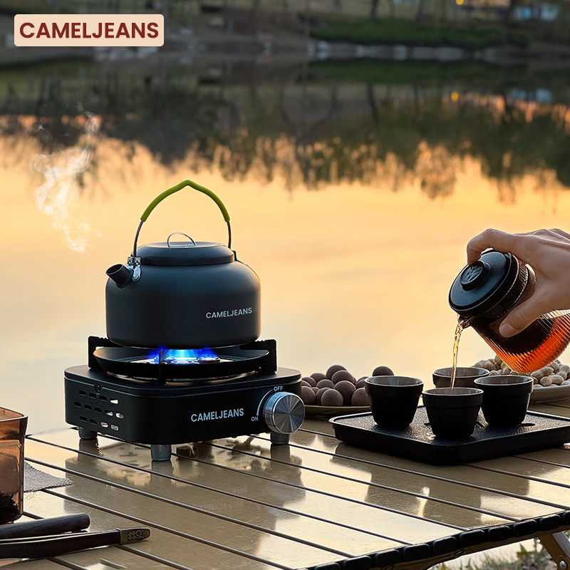 cameljeans卡式炉分体式煮茶炉户外露营野炊装备全套便携式