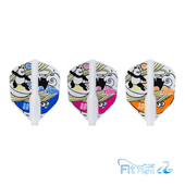 PRO系列冈本彩花小方形飞镖翼三色飞镖尾 Flight COSMODARTS Fit