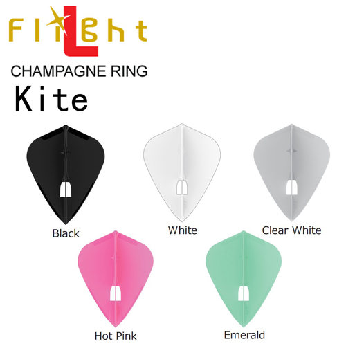 日本原产L-style L4C Kite风筝形香槟冒款定型多色飞镖尾翼飞镖叶 - 封面