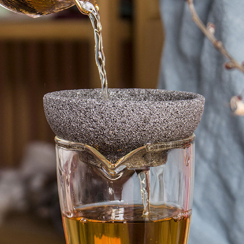 无孔茶漏茶滤一体陶瓷茶隔过滤网高密度超创意个性茶具茶叶配件
