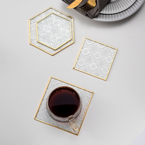 玻璃杯垫价格 玻璃杯垫图片 星期三