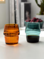 Xiao Xi's Nordic InS-style high borosilicate heat-resistant colored glass cups, coffee cups, breakfast milk cups, and juice cups thumbnail 6
