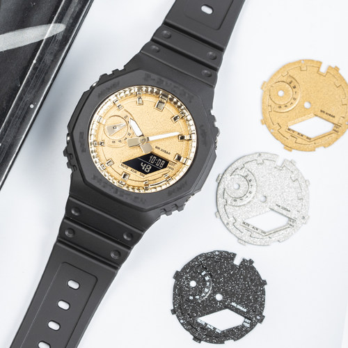 JERALAND巨浪匠造农家橡树GA2100霜金火花纹表盘金属盘潮流