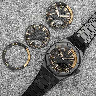 巨浪匠造农家橡树离岸型风格表盘GA2100针钉刻度内影圈圈表盘潮流