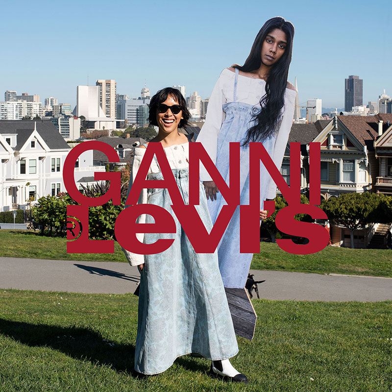Levi's® x GANNI 联名系列女士高腰印花吊带牛仔裙87488-0000在类目 女装/女士精品, 半身裙中 - 来自Buy2taobao.com提供专业的淘宝代购服务