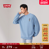 商场同款 Levi s李维斯男士 美式 宽松简约针织休闲卫衣002Y3