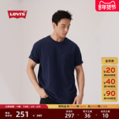复古针织休闲简约短袖 T恤A8605 s李维斯男士 美式 商场同款 Levi