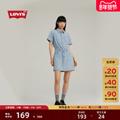 商场同款 收腰显瘦ins风牛仔连衣裙001BV 短款 Levi s李维斯女士美式