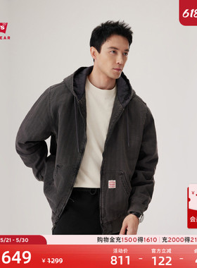 【商场同款】Levi's李维斯工装美式男士休闲巴恩风棉服外套 A3222