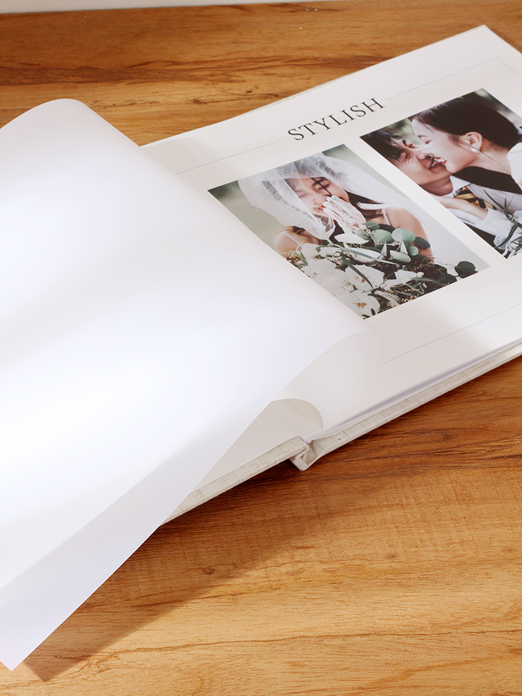 6 색 부드러운 종이 패브릭 커버 핫 스탬핑 사진 앨범 맞춤형 사진첩 하드 커버 앨범 웨딩 웨딩 사진 스튜디오 고화질 사진 앨범