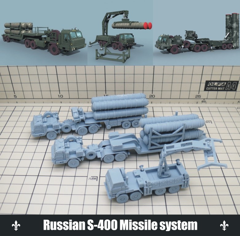1/144俄罗斯系统三款防空导弹