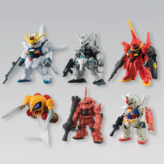 全新万代盒玩 FW GUNDAM CONVERGE16弹 高达X 红扎古 龙飞银弹
