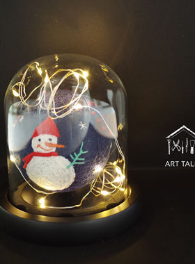 放手鞠球用 | 有灯玻璃房 永生花手办透明有灯玻璃房