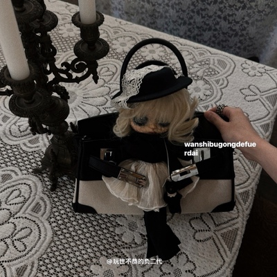 神秘哥特风洋娃娃手提包斜挎包