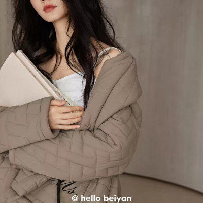 贝妍夹棉睡衣女款冬季加厚加绒棉袄套装可外穿收腰显瘦保暖家居服