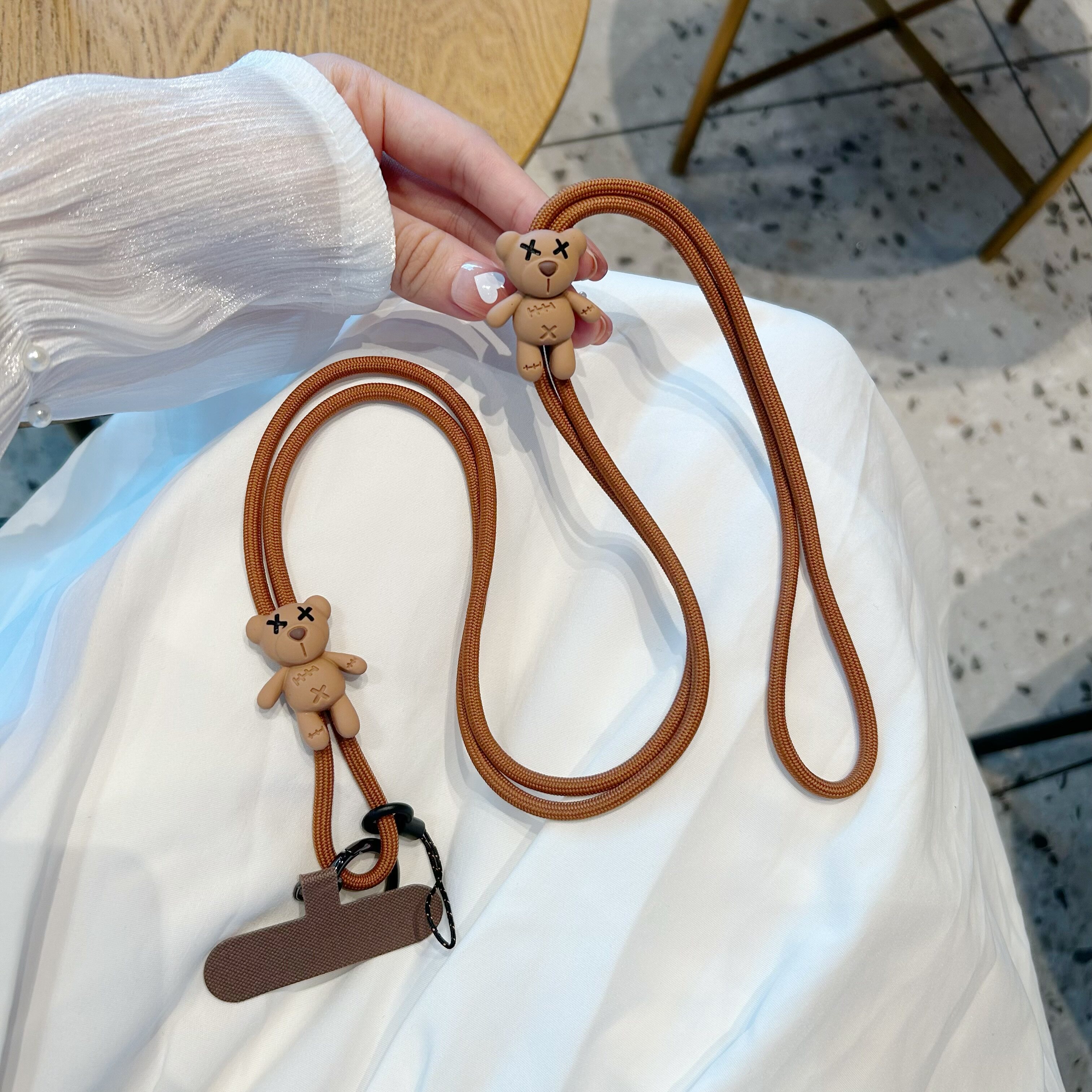 新款暴力熊潮流可爱精致手机挂绳挂链可调节斜跨挂脖两用编织绳,3C数码配件,手机挂件/手机链,淘宝优惠券,粉丝福利购,淘宝优惠卷