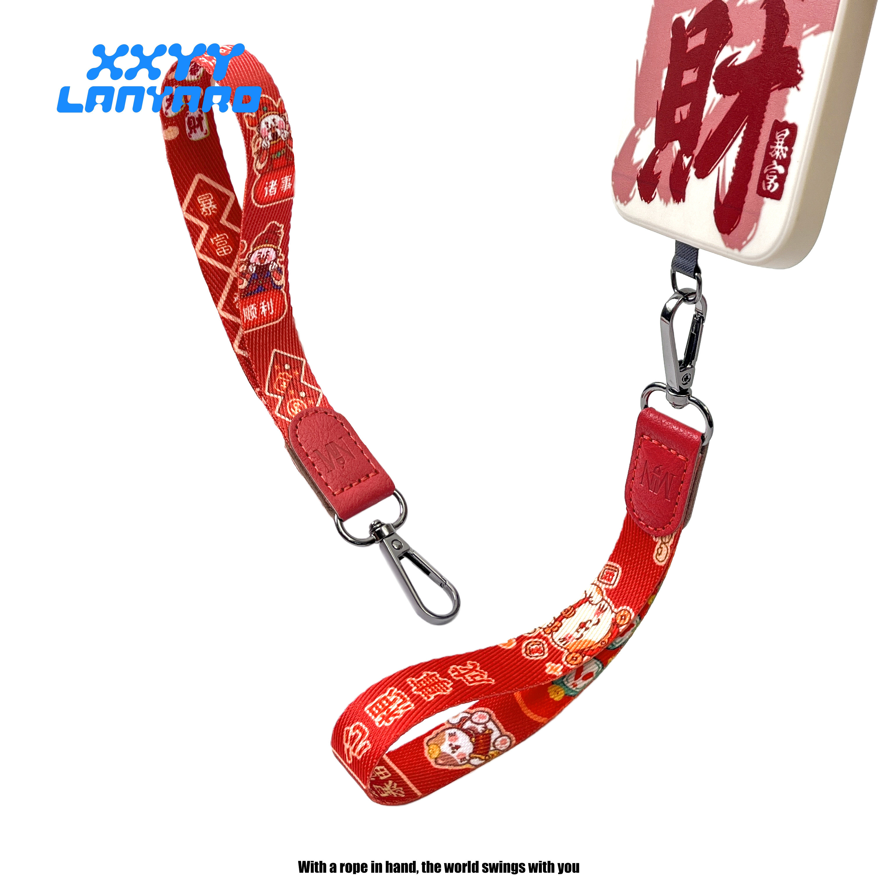 希洋莱雅马年新春红元素卡通手机挂绳手腕短款钥匙扣挂件男女同款,3C数码配件,手机挂件/手机链,淘宝优惠券,粉丝福利购,淘宝优惠卷