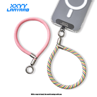高端短款 自锁手腕手机挂绳户外防摔防丢垫片挂件手机壳链相机挂绳