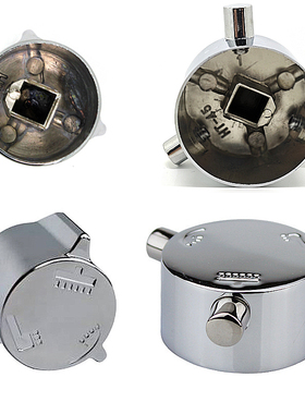 淋浴花洒分水器配件转换开关切换手轮三档阀芯方形把手柄内方孔帽