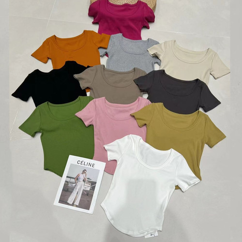 短袖韩版薄款韩版螺纹棉女