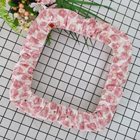 [Размер L] Сетка телесного цвета со звездами и луной + эластичный чехол с вышивкой роз