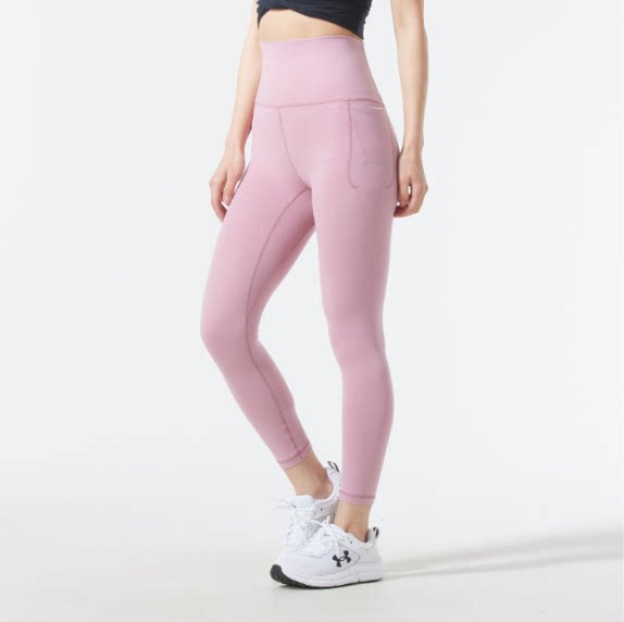 安德玛UA Meridian女子超高腰训练运动健身瑜伽紧身九分裤1382535