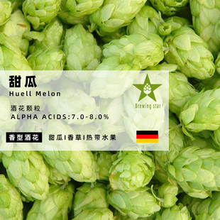 甜瓜啤酒花Huell Melon家酿啤酒进口颗粒啤酒花精酿原料hops精品