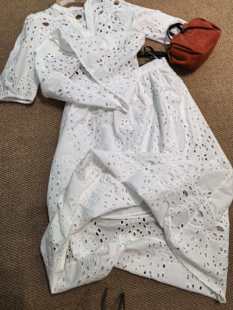 YEVACHAO浪漫主义法式蕾丝镂空套装