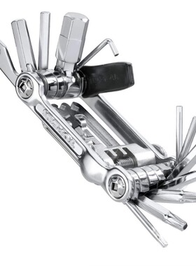 TOPEAK车队版迷你20功能组合修车工具螺丝刀六角匙TT2536银金黑色