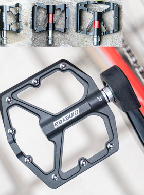 景晔Gineyea铝合金培林脚踏板山地公路折叠车自行车超轻轴承防滑