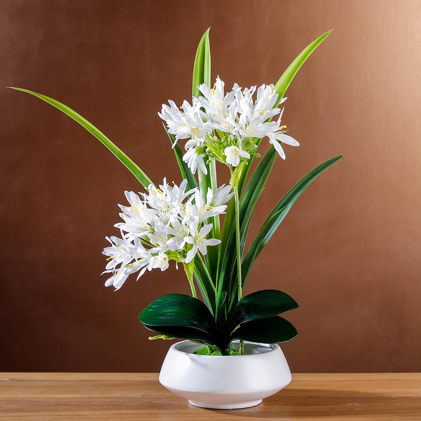 仿真花高级感逼真简约风插花摆件