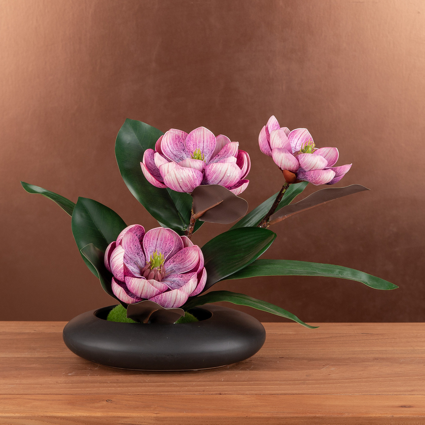 高品质新款玉兰仿真花套装客厅餐桌装饰新中式插花假花装饰摆件